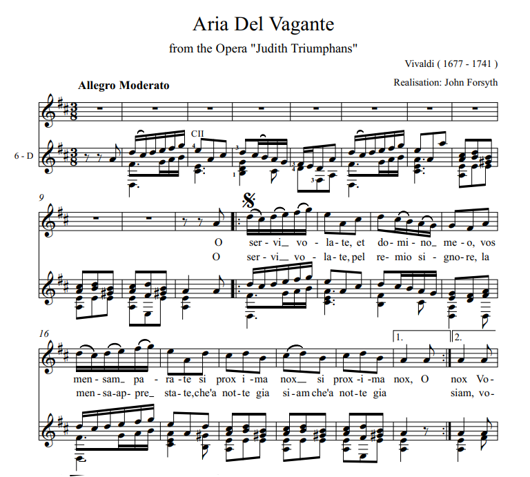 Aria Del Vagante