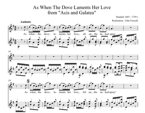 As When the Dove Laments her Love