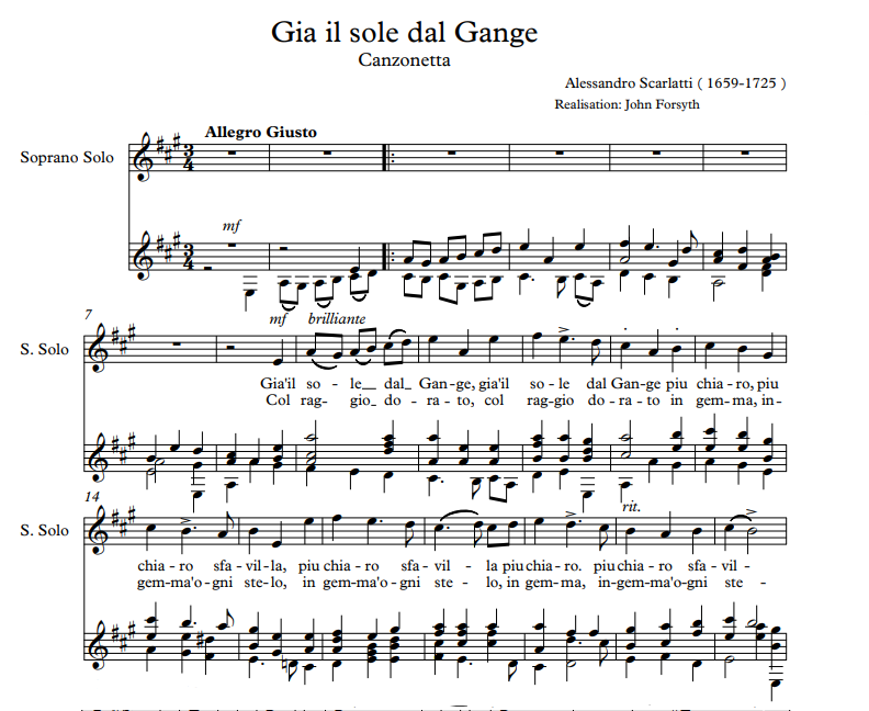 Gia il sole dal Gange