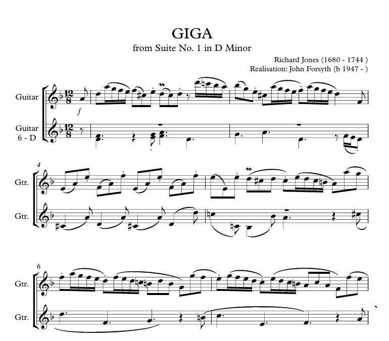 Giga in D Minor