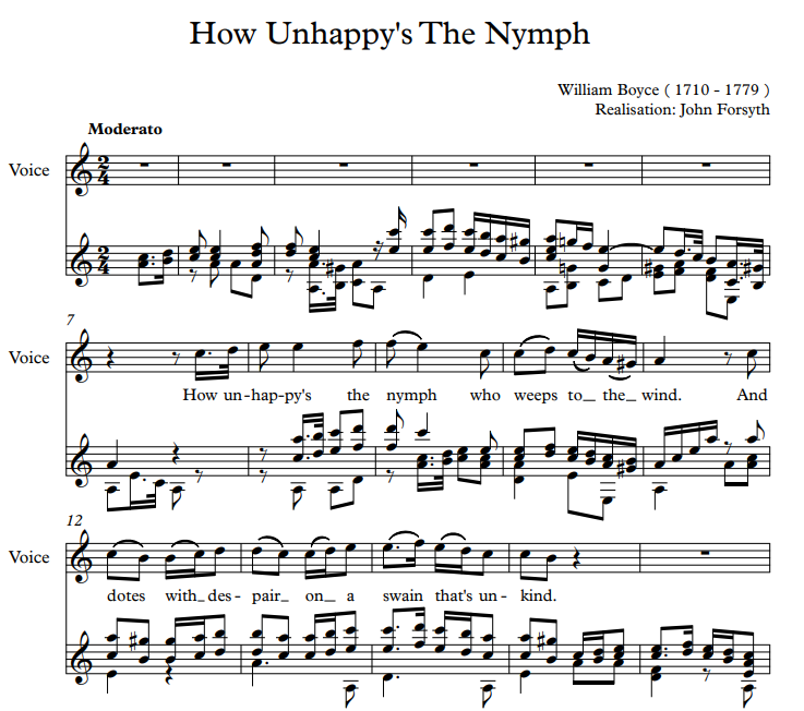 How Unhappy's the Nymph