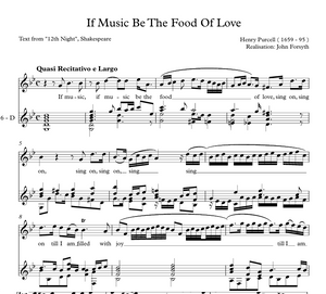 If Music be the Food of Love