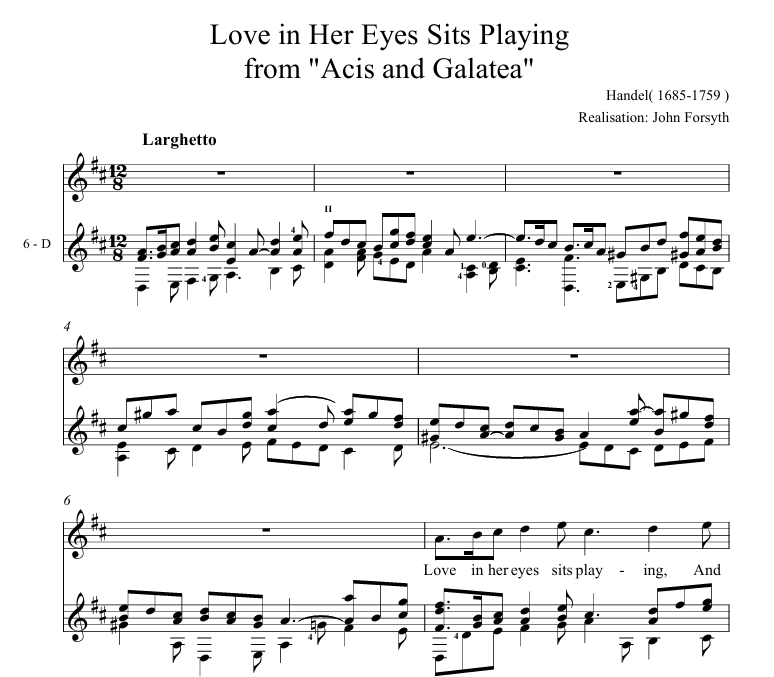 Love in Her Eyes Sits Playing