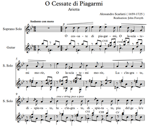 O Cessate di Piagarmi