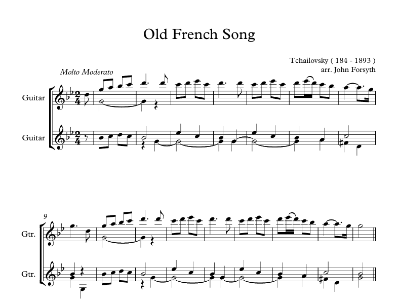 Old French Song