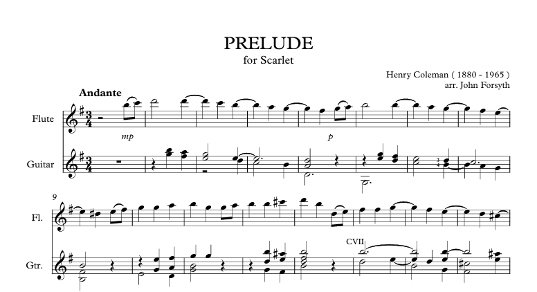 Prelude from Pastoral Suite