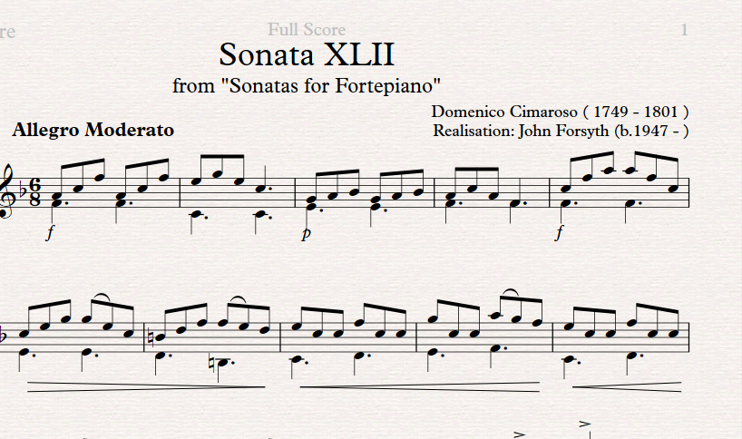 Sonata XLII