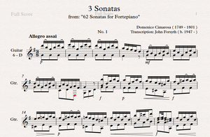 3 Sonatas / Domenico Cimarosa