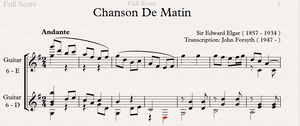 Chanson de Matin