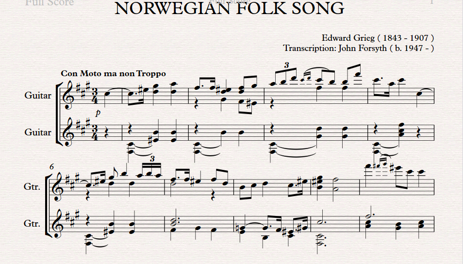 Norwegian Folk Song