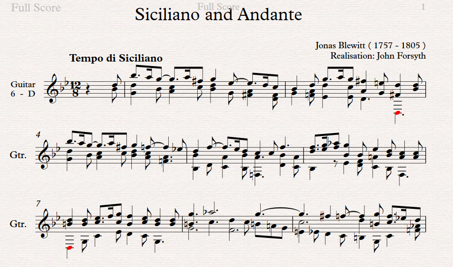 Siciliano and Andante