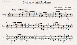Siciliano and Andante