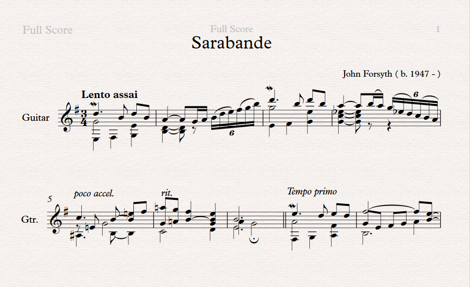 Sarabande