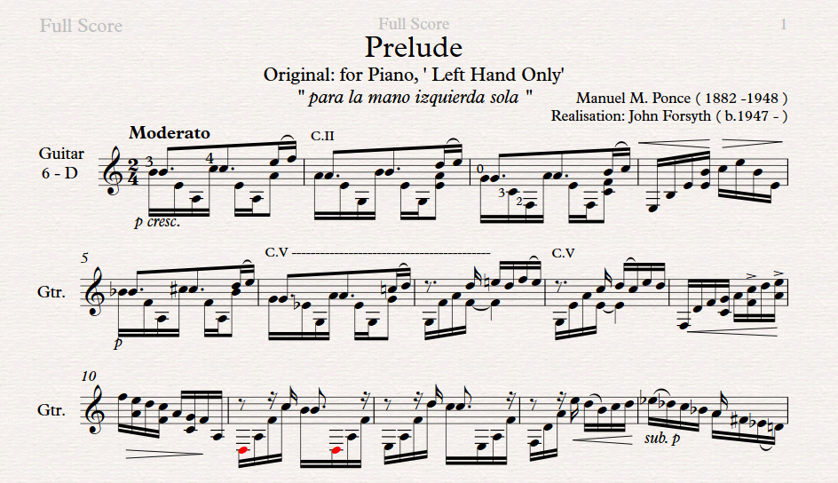 Prelude - Ponce