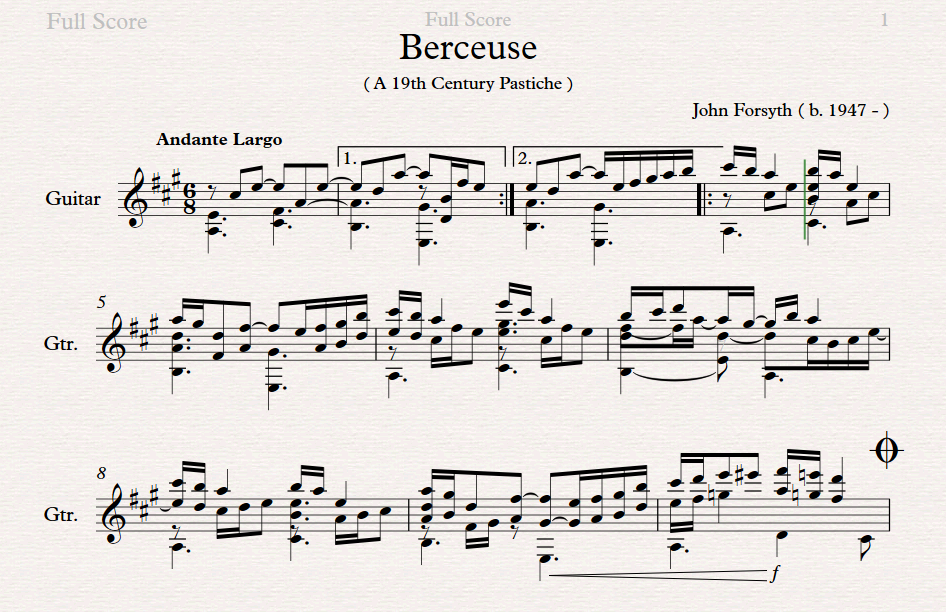 Berceuse