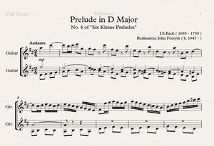 Prelude in D Major (Bach )