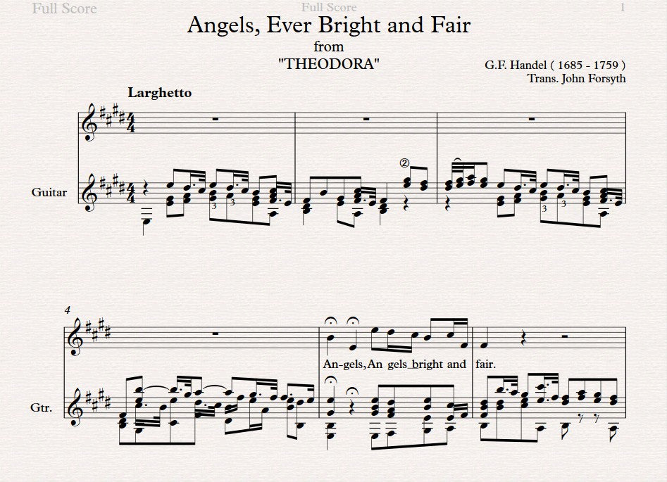 Angel, Ever Bright and Fair