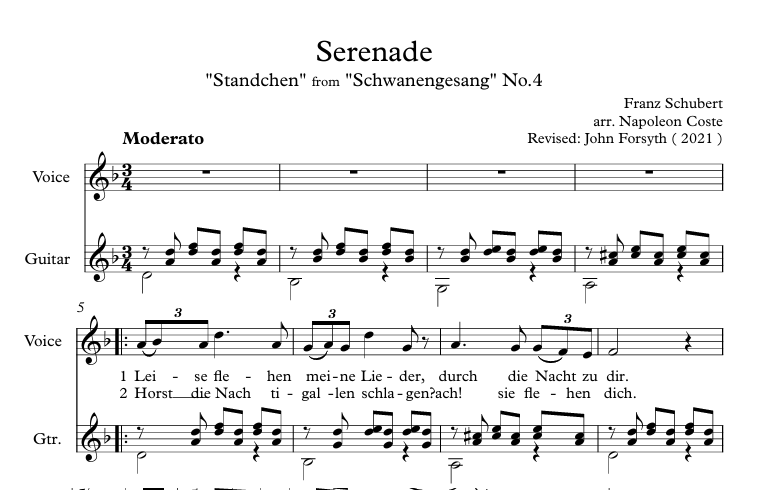 Serenade from Schwanengesang