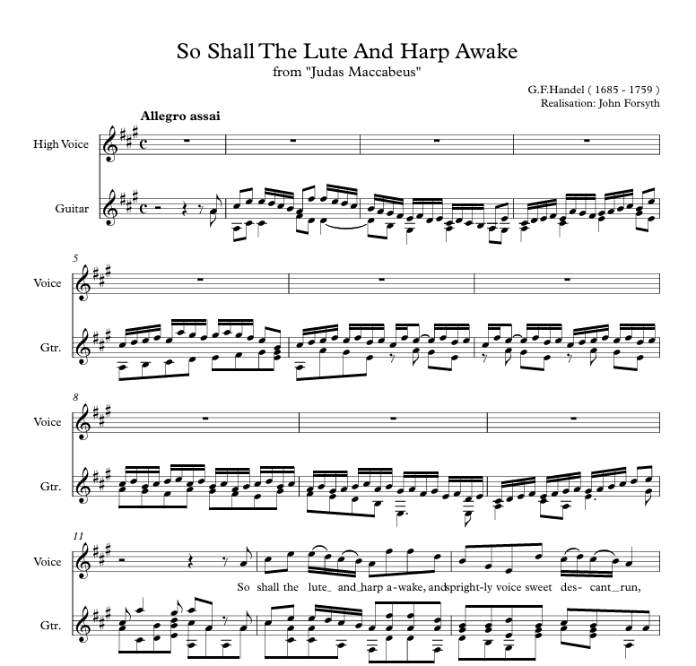 So Shall the Lute and Harp Awake