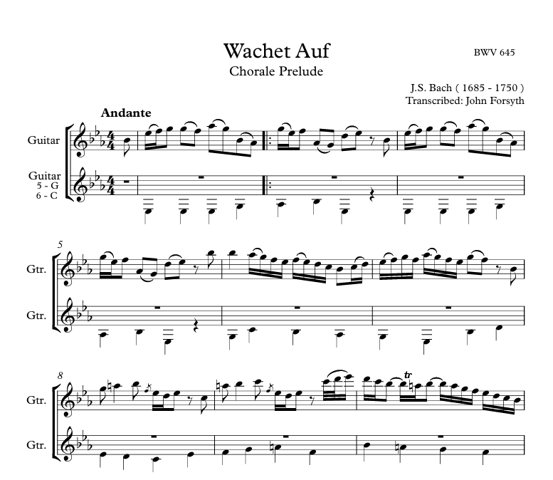 Watchet Auf Chorale Prelude