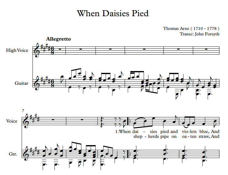 When Daisies Pied